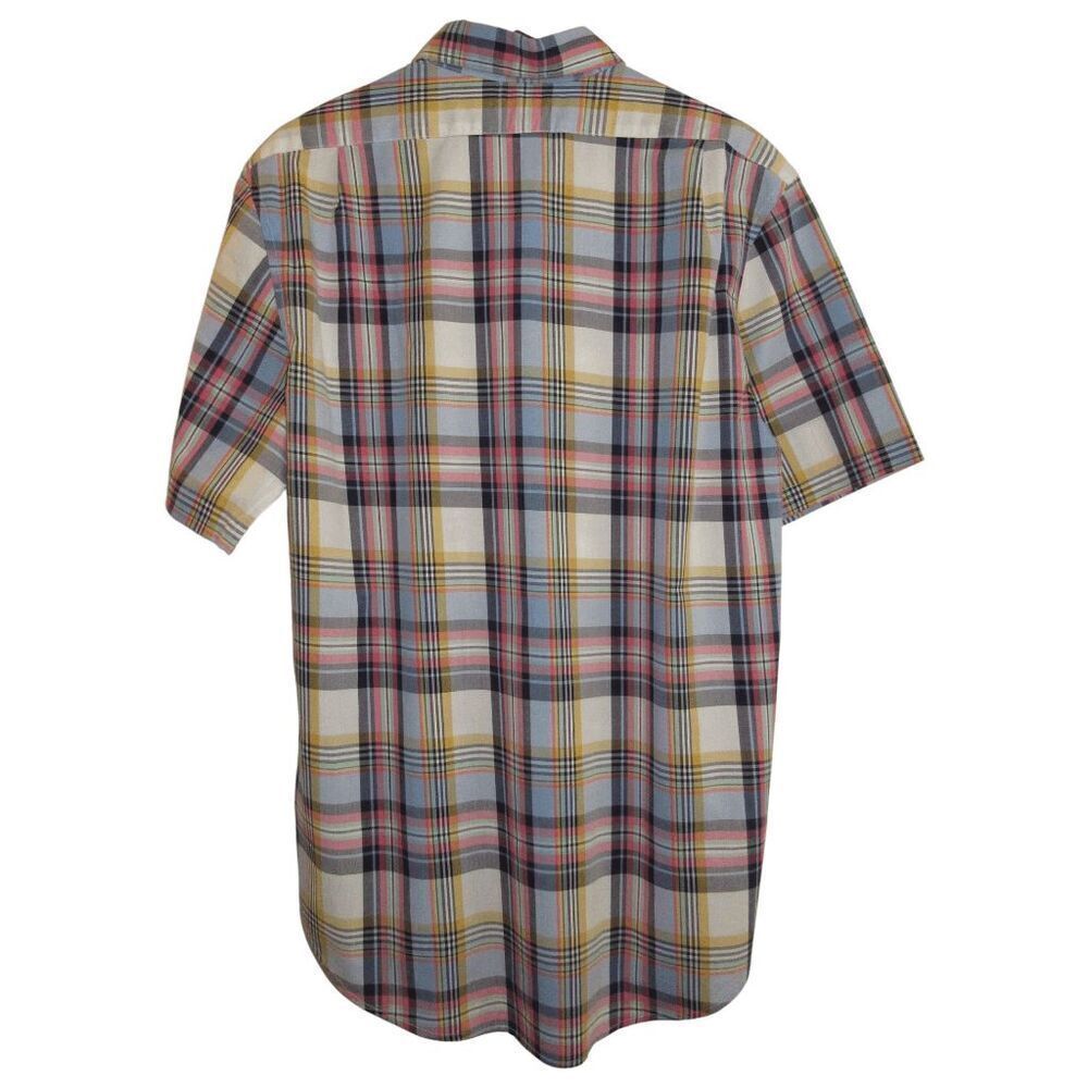 U.S. Polo Assn. Short Sleeve Plaid Button Up Shirt Sz L - Picture 4 of 4